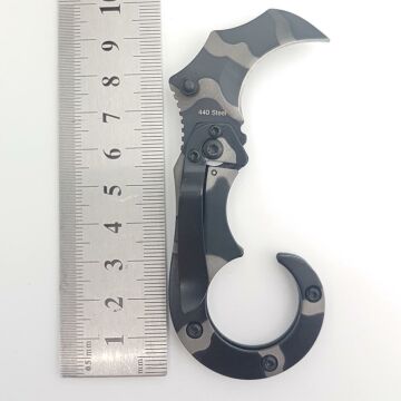 TDTX 10cm Mini Karambit Bıçak Kamuflaj Avcı Kamp Bıçağı