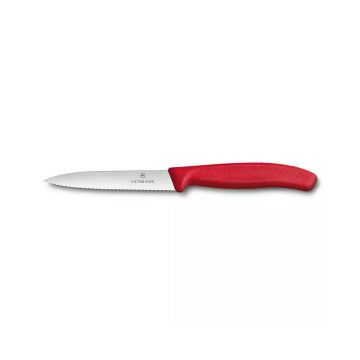 Victorinox SwissClassic 10cm Soyma Bıçağı Kırmızı 6.7731