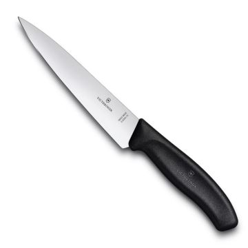 Victorinox SwissClassic 15cm Düz Doğrama Bıçağı Siyah 6.8003.15B