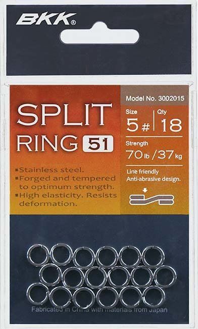 BKK Split Ring 51 Paslanmaz Çelik Olta Halkası