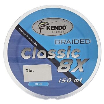 Kendo Classic 150m 8x 8 Kat Örgü İp Olta Misinası Blue 0.12mm