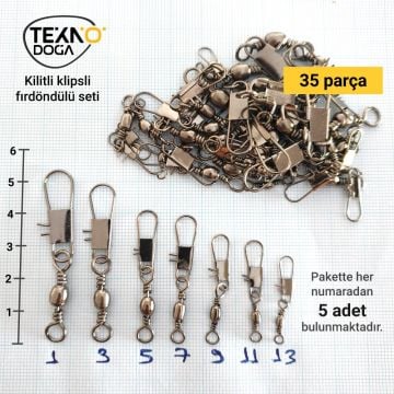 TAMSET Klipsli Fırdöndü Seti (1-13no arası) 35 Parça