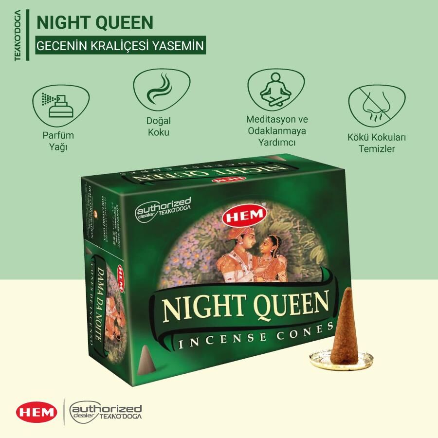 HEM Night Queen Konik Tütsü 10ad Yasemin Gece Kraliçesi