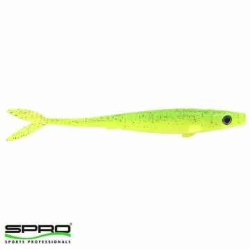 SPRO V-Power 10cm 4g Silikon Suni Yem UV Lemon Lime