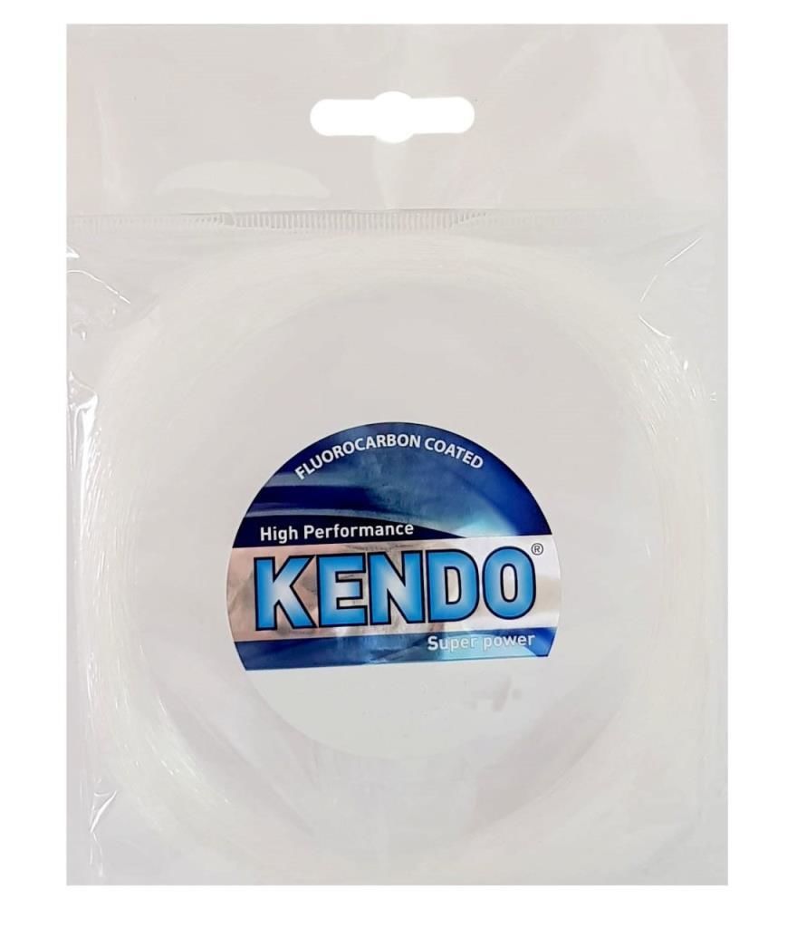 Kendo Premium FluoroCarbon Kaplı Poşet Olta Misina 100m Beyaz