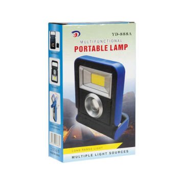 Panther Pilli COB LED El Feneri Taşınabilir Kamp Lambası YD-888