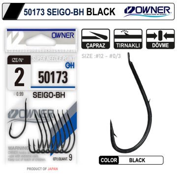 Owner 50173 Seigo-Bh Olta İğnesi Black