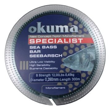 Okuma Seabass 300m Levrek Avı Olta Misinası Yosun Yeşili