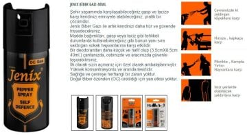 Jenix Biber Gazı 40ml OC Göz Yaşartıcı Sprey 5'li SKT:2027