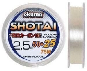 Okuma Shotai %100 Fluorocarbon Olta Misinası 75m 0,165mm