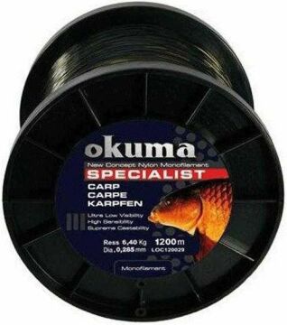 Okuma Carp 1200m 25,00 LB 11,36kg 0,40mm Camou Misina