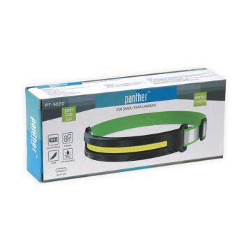 Panther 800 Lümen USB Şarjlı COB LED Kafa Lambası PT-5820