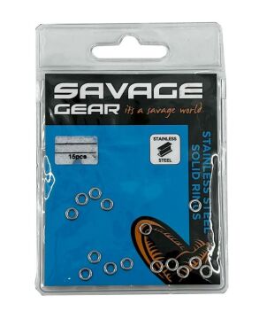 Savage Gear Solid Rings SS Paslanmaz Çelik Olta Halkası 15ad.