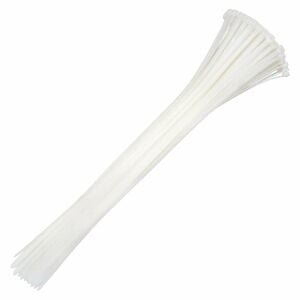 Plastik Kablo Bağı Cırt Kelepçe Beyaz 9.0x1200 mm (100 Adet)