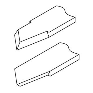 NAREX 817510 Ahşap Torna Bıçağı Kare Sonlu Sağ Ağız 14x105 mm