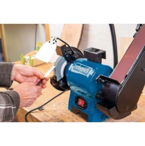 Scheppach BGS700 Bant Zımparalı Tezgah Üstü Taş Motoru 370 Watt
