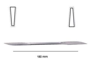 NAREX 872587 Helkeltraş Törpü Eğe Tip 7 Dik Lama Uç