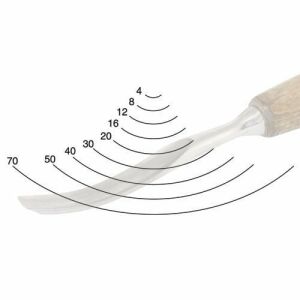 NAREX 829412 Profi Ahşap Oyma Oluklu Spoon Iskarpela Profile 7 12 mm