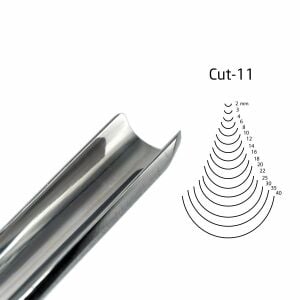 Kirschen Düz Oluklu Ağız Oyma Iskarpelası Cut11 - 16mm