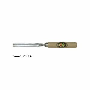 Kirschen Düz Oluklu Ağız Oyma Iskarpelası Cut4 - 12mm
