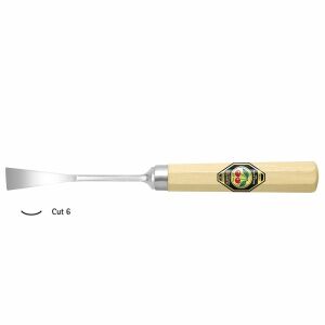Kirschen Bükük Oluklu Kaşık Ağız Oyma Iskarpelası Cut6 - 20mm