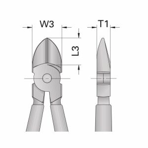 Gedore 8314-160 JC İsveç Modeli Yan Keski 160 mm