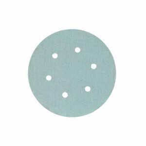 Yeşil Esnek Cırtlı Disk Zımpara 150 mm 6 Delikli 80 Kum