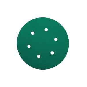 Yeşil Esnek Cırtlı Disk Zımpara 150 mm 6 Delikli 400 Kum