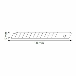 VIP-TEC VT875112 Profesyonel Dar Maket Bıçağı (Metal Gövde) 9 mm