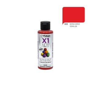 Polisan X1ART Multisurface Hobi Boyası 120ml - 0038 Bayrak Kırmızı