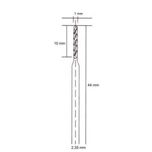 5047 Hobi Gravür Makinaları İçin HSS Matkap Ucu 1 mm