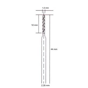5049 Hobi Gravür Makinaları İçin HSS Matkap Ucu 1.5 mm