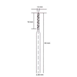 5049 Hobi Gravür Makinaları İçin HSS Matkap Ucu 1.5 mm
