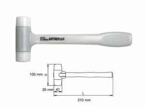 NAREX 875151 Antireflex Geri Tepmesiz Plastik Çekiç 270 mm
