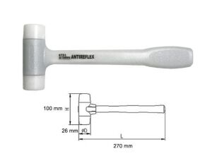 NAREX 875151 Antireflex Geri Tepmesiz Plastik Çekiç 270 mm