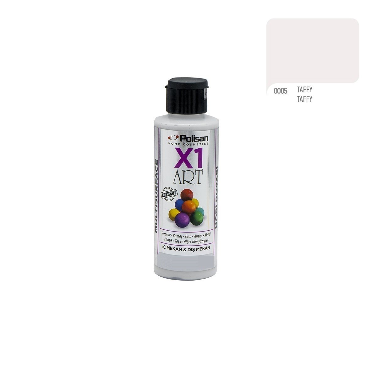 Polisan X1ART Multisurface Hobi Boyası 120ml - 0005 Taffy