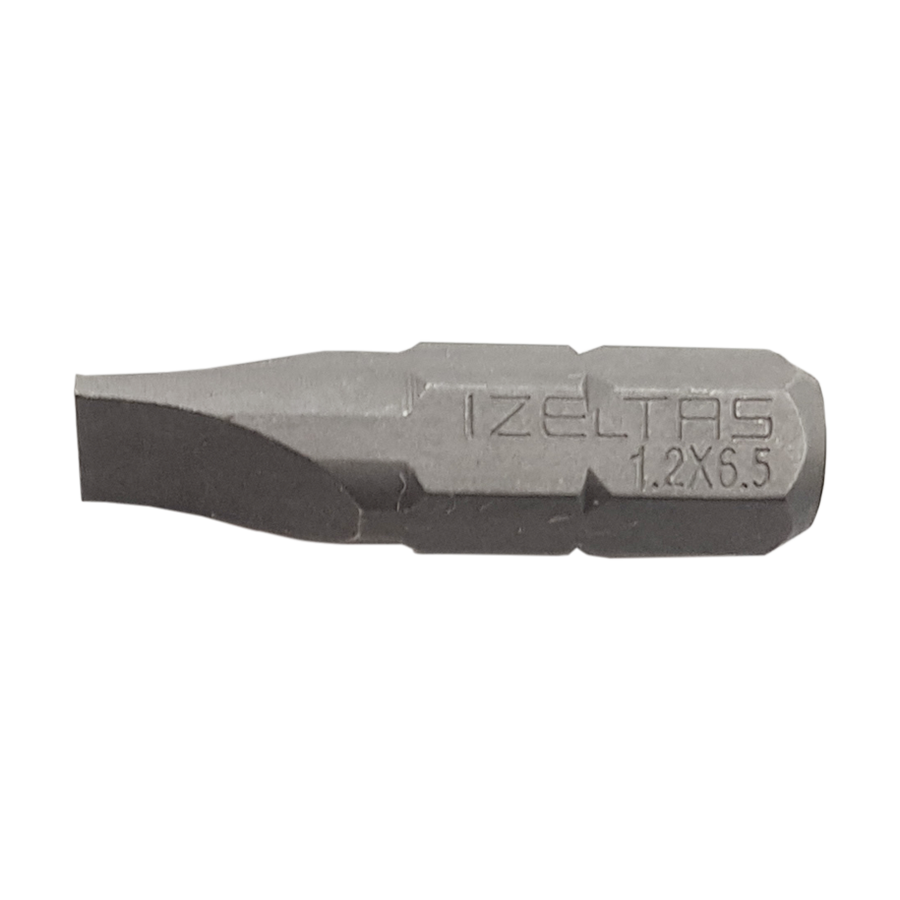 İZELTAŞ Düz Bits Uç 1.2x6.5 (25MM)