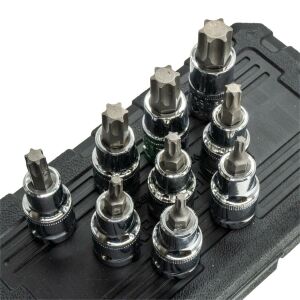 5548 1/2'' Torx Bits Uçlu Lokma Anahtar Takımı 9 Parça