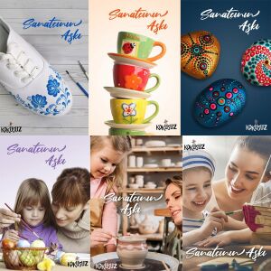 Polisan X1ART Multisurface Hobi Boyası 120ml - 0085 Sütlü Kahve