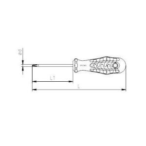 İzeltaş Kraft Seri Ph0 Yıldız Uçlu Tornavida 3x60