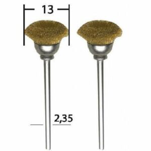 Proxxon 28963 Pimli Sarı Tel Fırça Seti 2'li 13 mm