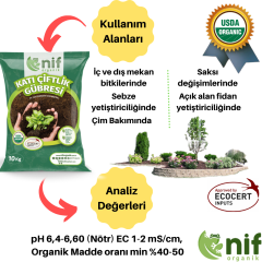 Nif Organik Katı Çiftlik Gübresi 10 Kg
