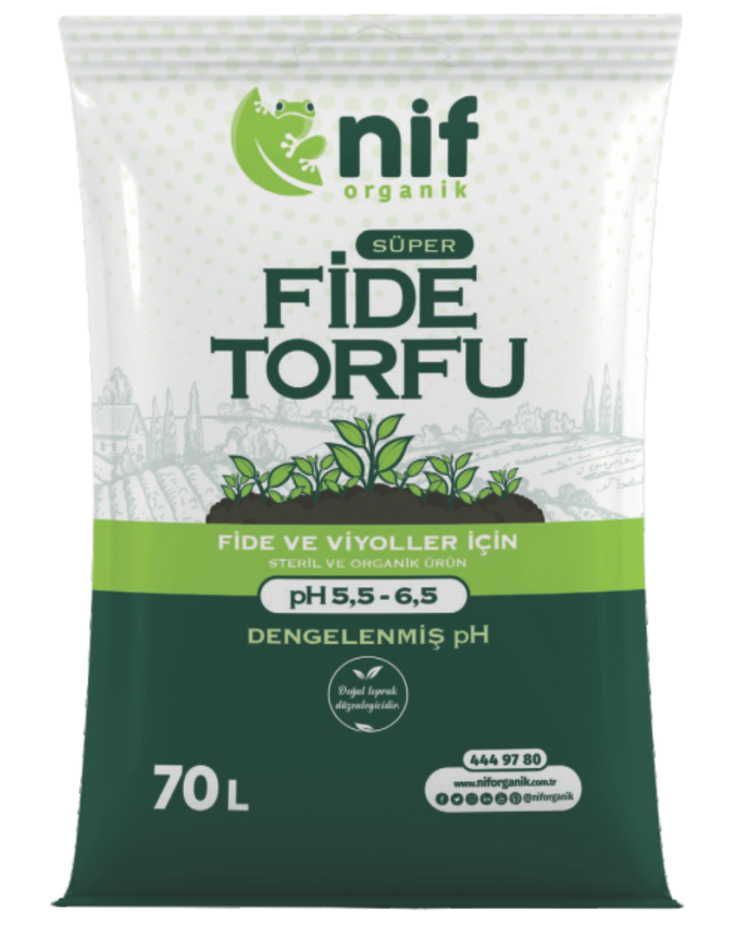 Nif Organik Süper Fide Torfu 70 L