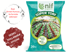 Nif Organik Süper Torf 10- Çiçek ve Saksı Toprağı