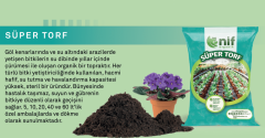 Nif Organik Süper Torf 10- Çiçek ve Saksı Toprağı