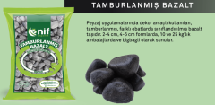 Tamburlanmış Bazalt 20 kg 4-6 cm