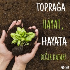 Nif Organik Bahçe Toprağı Gübreli Toprak 30 KG Organik Katı Çiftlik Gübresi Katkılı