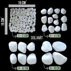TOPTAN Dolomit Taşı 1-2 CM 10 KG * 150 ADET 1 PALET