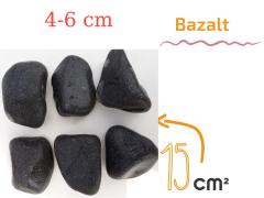 Nif Organik Tamburlanmış Bazalt 2-4 cm 20 Kg - Dekoratif ve Doğal