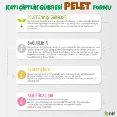 Katı Çiftlik Pelet Gübre 25 KG *40 ADET 1 PALET Nif Organik